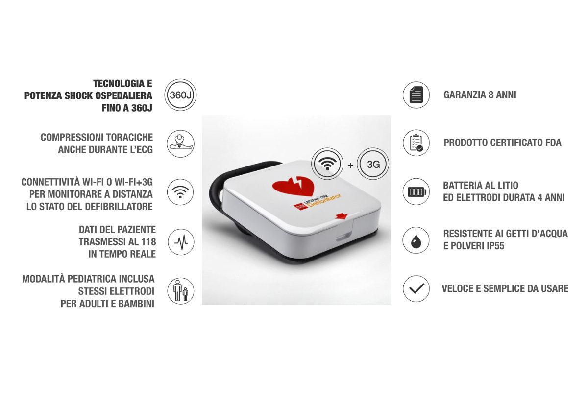Defibrillatore Lifepak Cr2 Wi Fi 3G