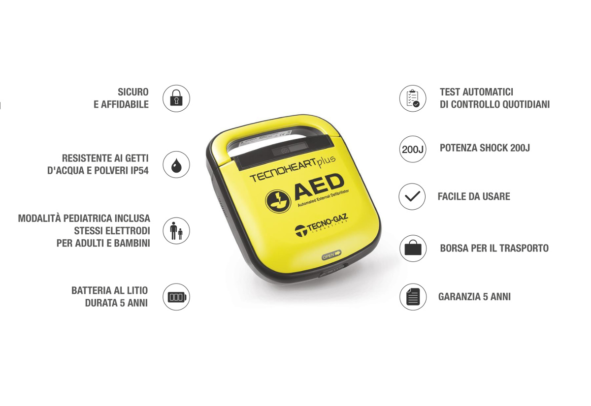 Defibrillatore Tecnoheart Plus